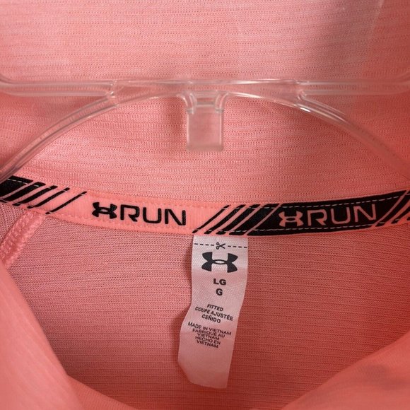 Under Armour Run Womens Pink Long Sleeve Athletic Jacket - Picture 2 of 5